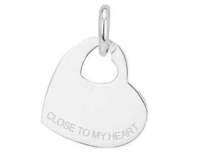 Load image into Gallery viewer, Close to my Heart Silver Heart Pendant
